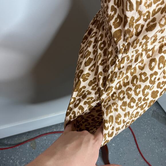 Anthropologie Pilcro Dress Size Large Leopard Print Lyocell Popover Tunic - Picture 4 of 9